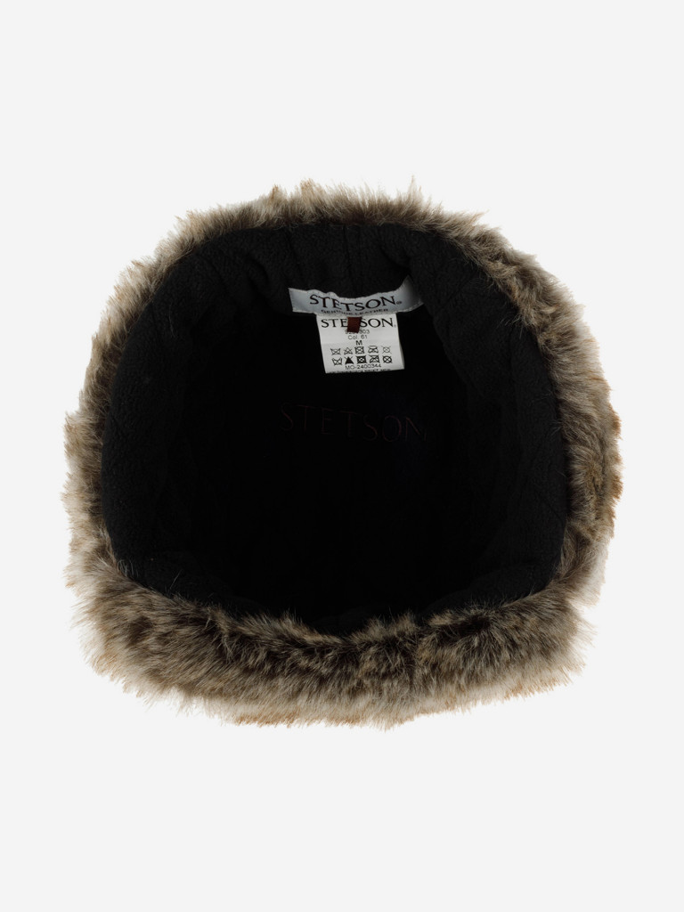 Шапка-ушанка STETSON 9297303 BOMBER CAP COWHIDE (коричневый)