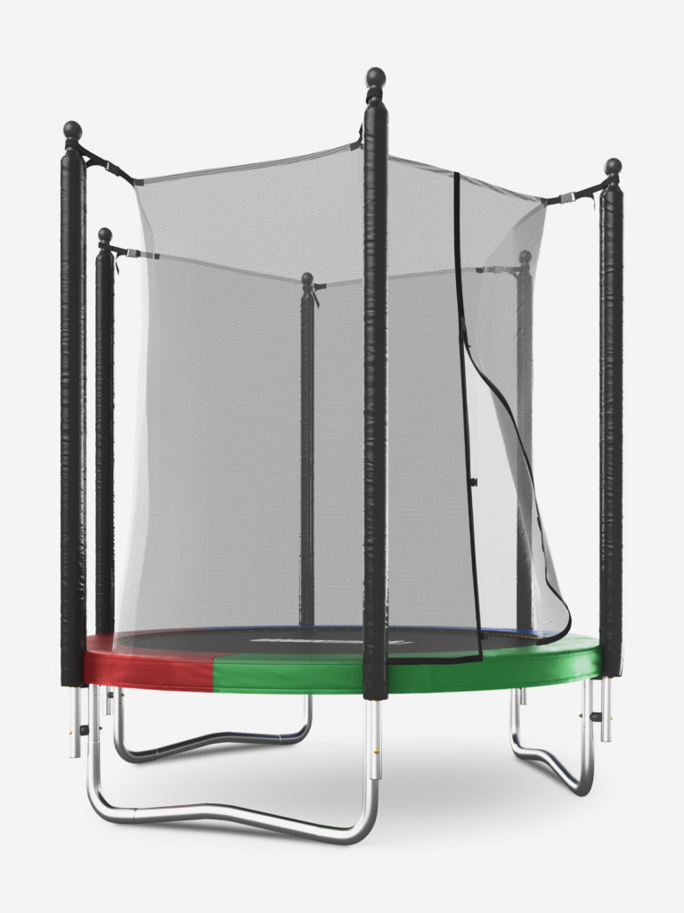 Батут каркасный UNIX Line Simple 6 ft Color с внутренней защитной сеткой, общий диаметр 183 см, до 100 кг