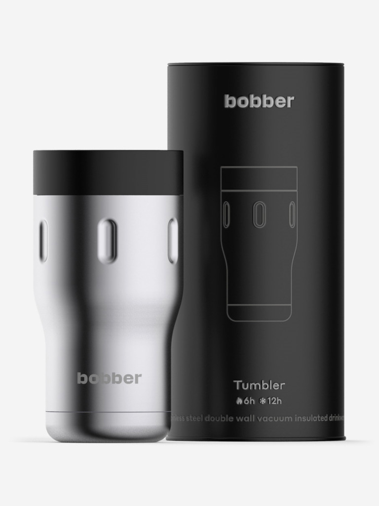 Термокружка вакуумная BOBBER Tumbler 350 мл, крышка 360, тепло до 6 часов, матовый