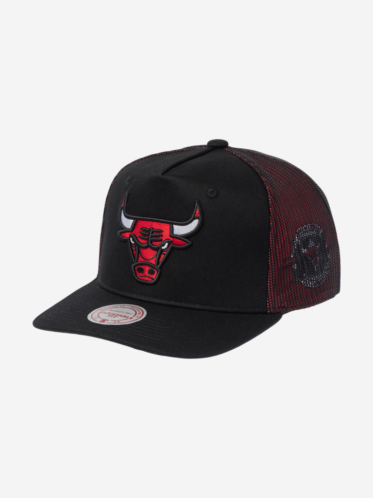 Бейсболка с сеточкой MITCHELL NESS HT11505-CBUBLCK Chicago Bulls NBA (черный)