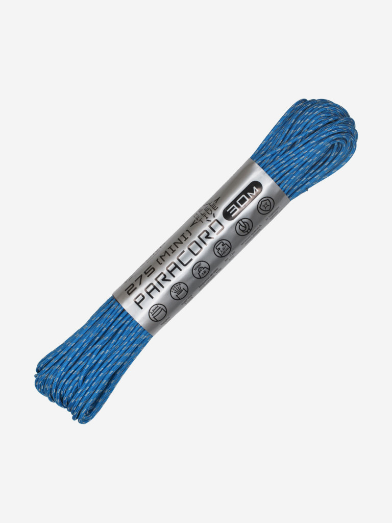 Паракорд 275 (мини) CORD nylon 30м RUS световозвращающий (blue)