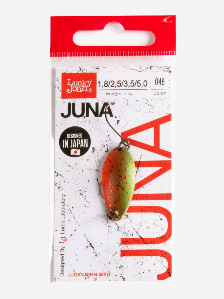 Блесна колеблющаяся Lucky John JUNA, колебалка LJJU25-046 длиной 30 мм, вес 2.5 г