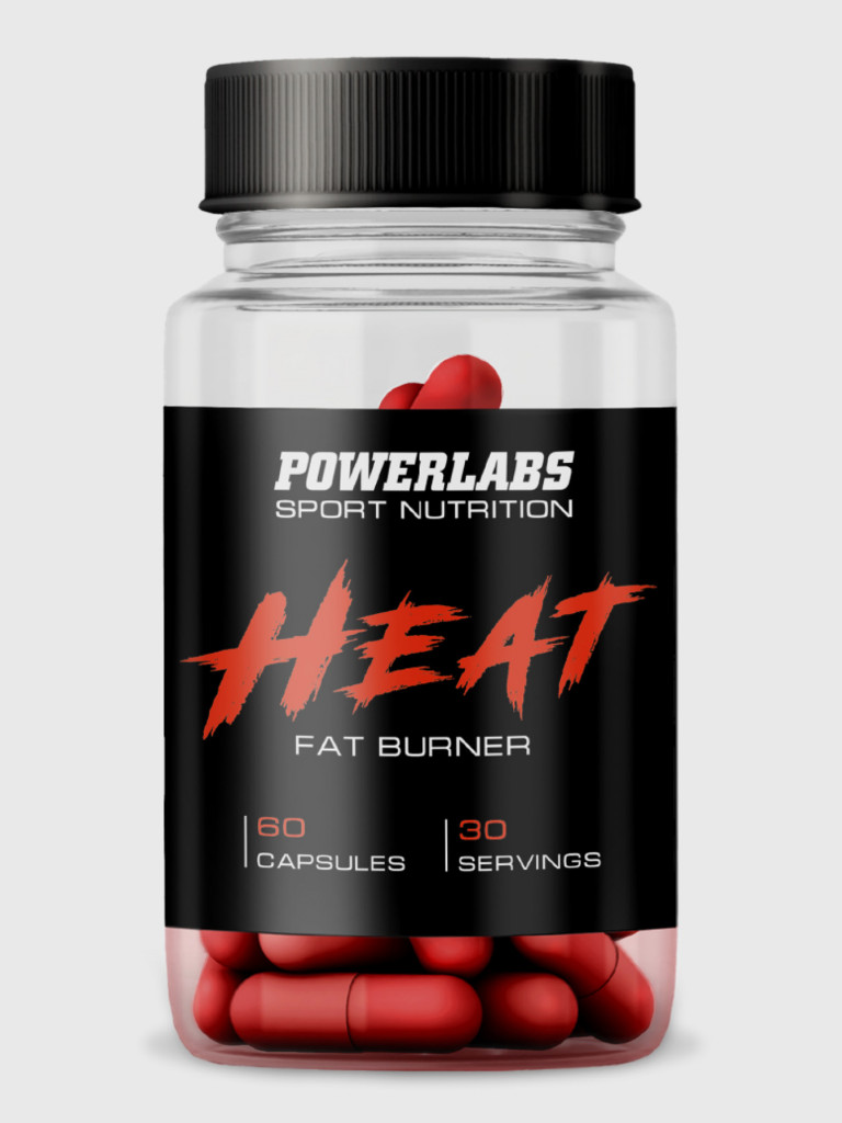Powerlabs, Жиросжигатель HEAT, 60 капсул
