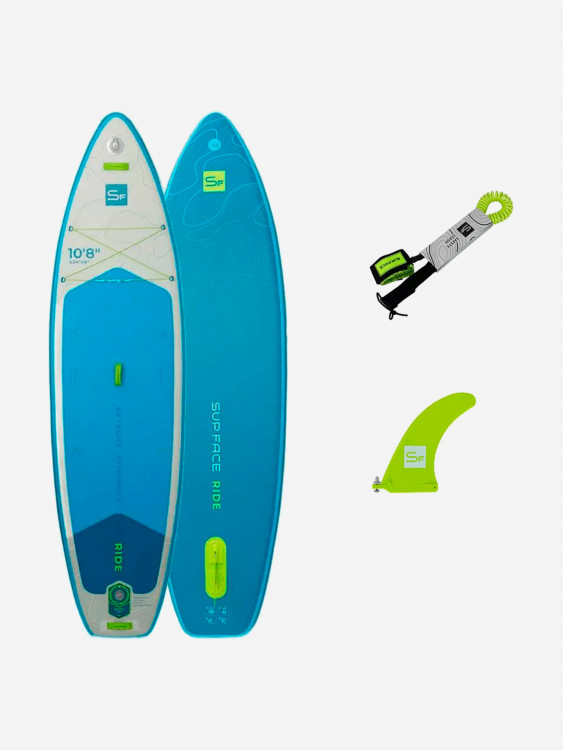 Сапборд надувной двухслойный SUP face Ride 10.8x34x6 rental 2025, 325x86x15 см, 10.9 кг