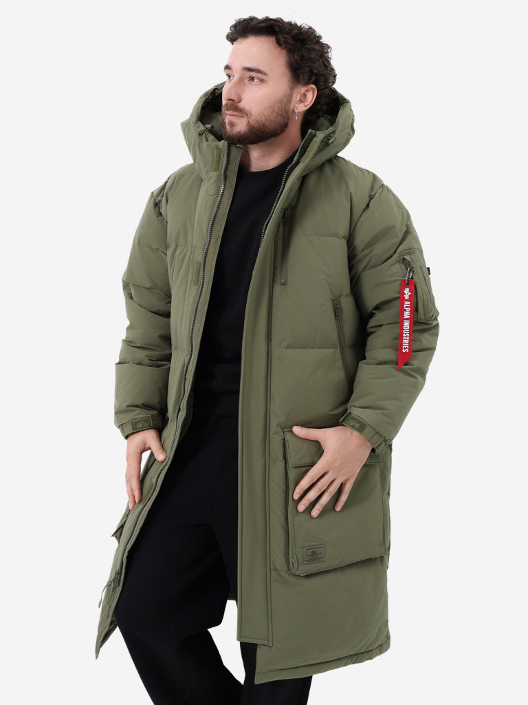 Пуховик длинный зимний мужской Long Puffer Parka Alpha Industries