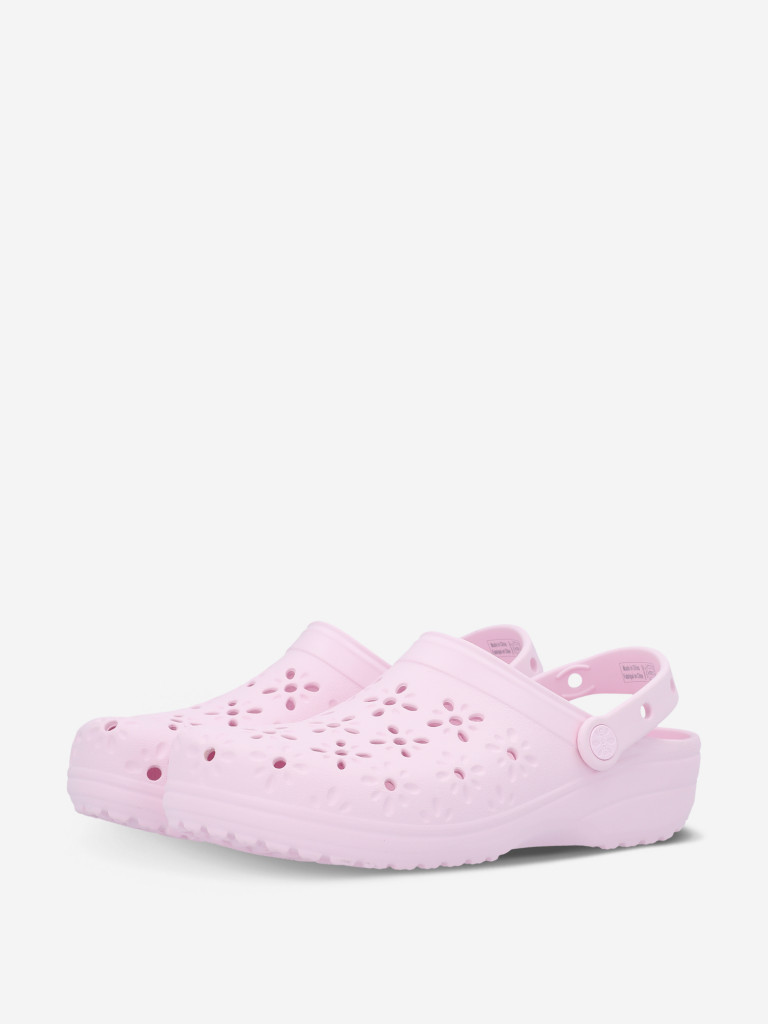 Сабо женские Crocs Classic Floral Cut Out