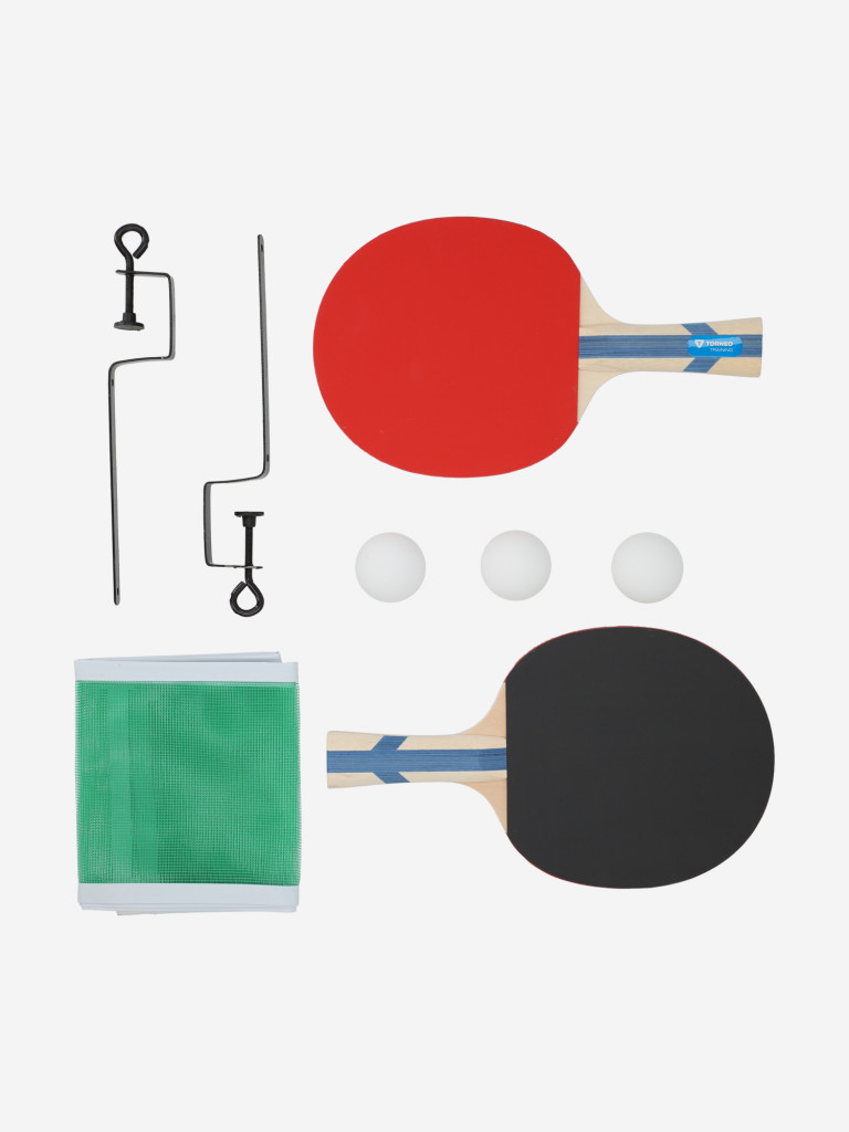 Набор для настольного тенниса Torneo Training: 2 ракетки, 3 мяча, сетка