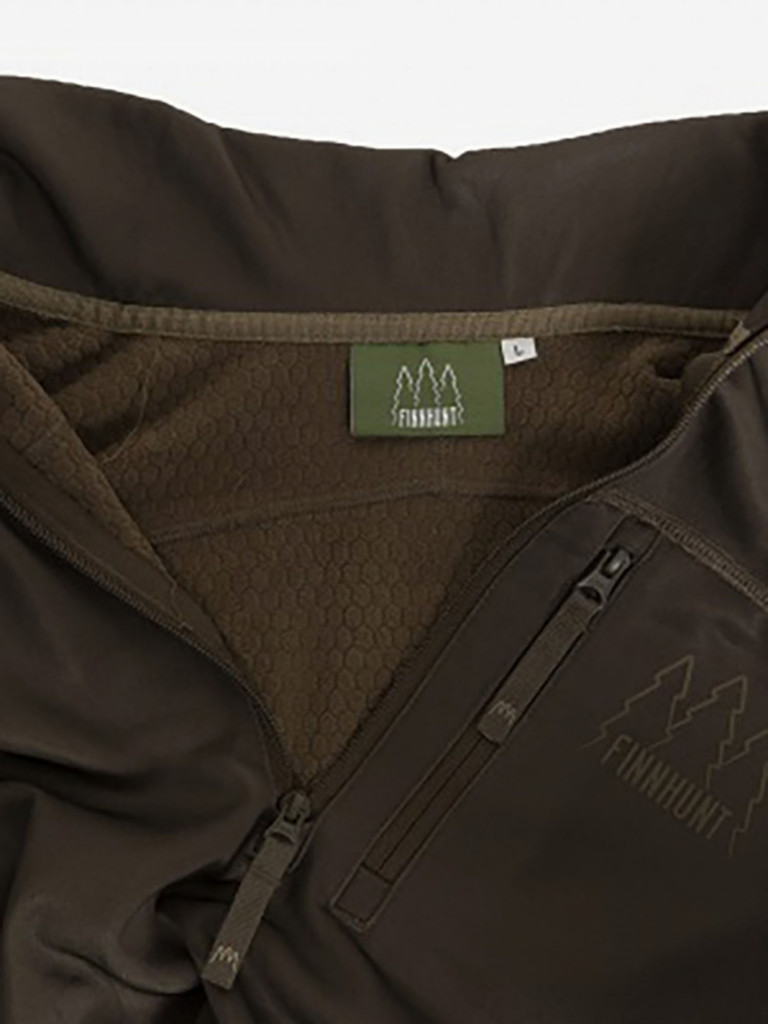 Толстовка мужская FINNHUNT 1/2 Zip Universal Olive Green