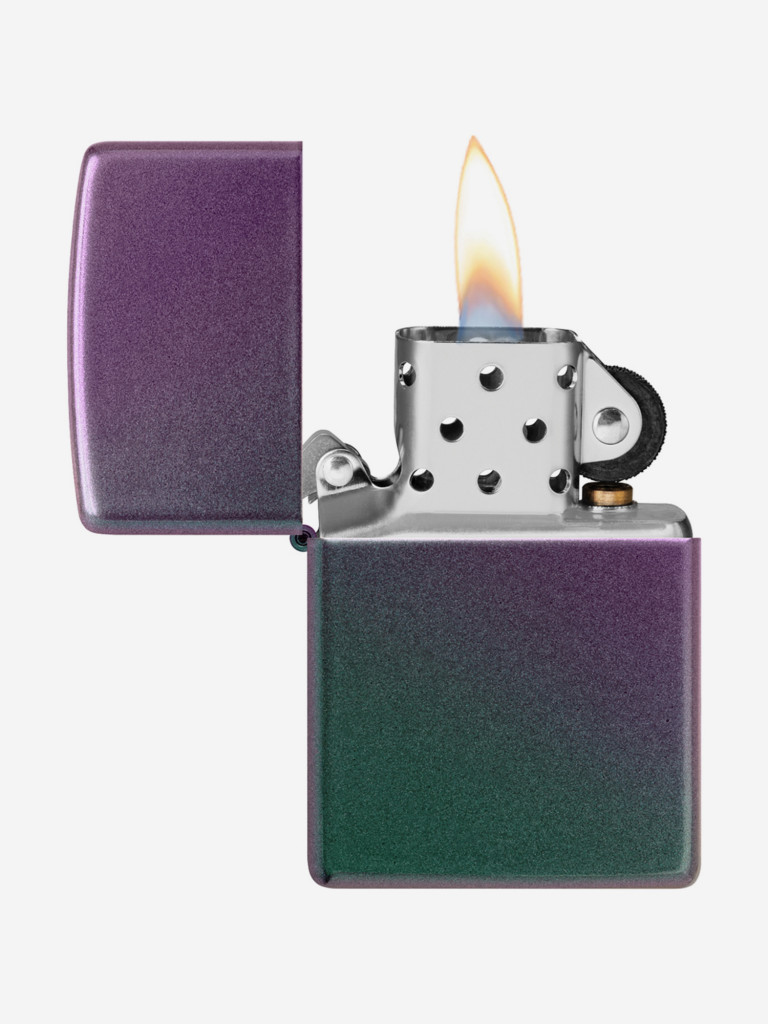 Зажигалка Zippo 49146 Classic Iridescent, фиолетовая матовая