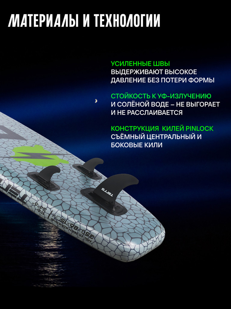 Светящийся Сапборд TERRO - TUNDER