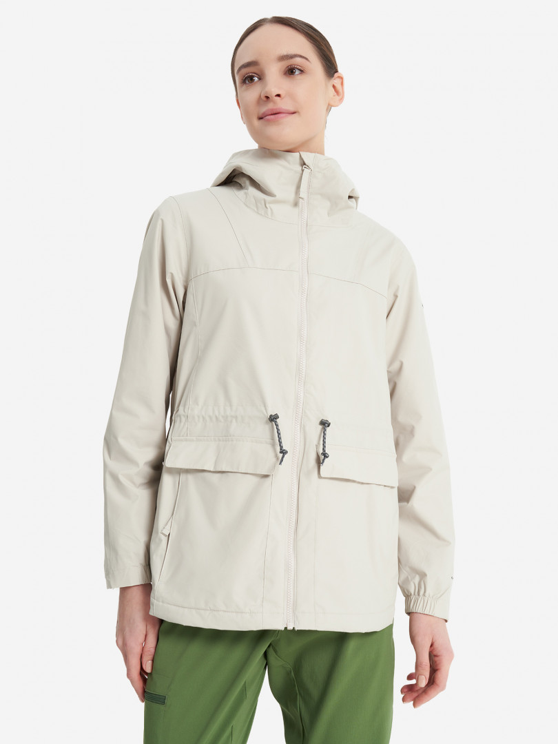 фото Куртка мембранная женская columbia sweet creek lined rain jacket, бежевый