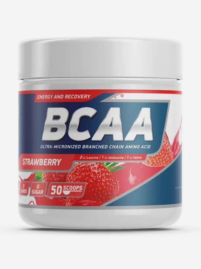 Аминокислоты BCAA 2:1:1 250 g Клубника Geneticlab Nutrition
