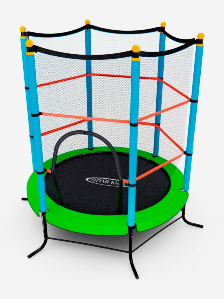 Батут детский DFC SMRKIDS 55" с сеткой, GREEN