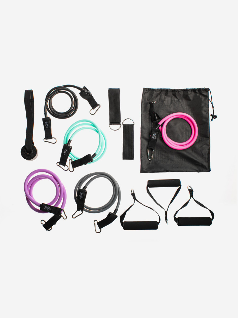 Набор эспандеров трубчатых из латекса Urbanfit, 11 предметов