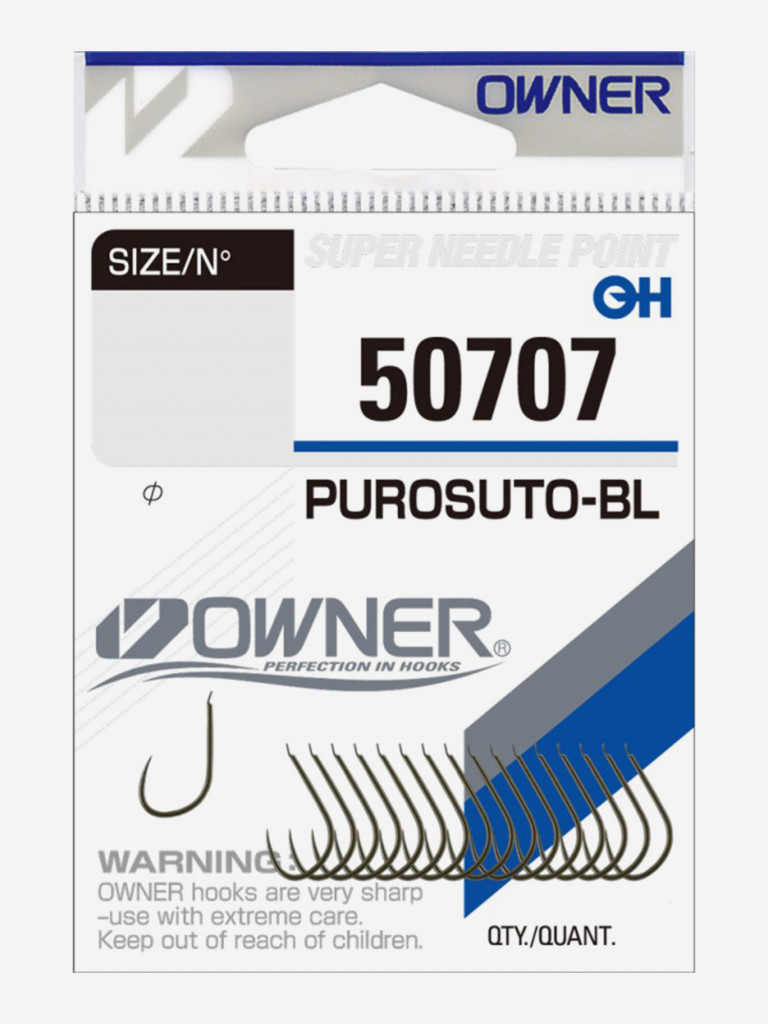 Крючок OWNER Purosuto-BL brown №9 18шт