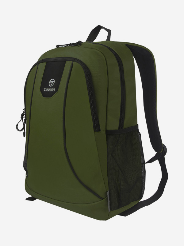 Рюкзак TORBER ROCKIT с отделением для ноутбука 15,6", зеленый, полиэстер 600D, 46 х 30 x 13 см зеленый, черный цвет — купить за 4580 руб., отзывы в интернет-магазине Спортмастер