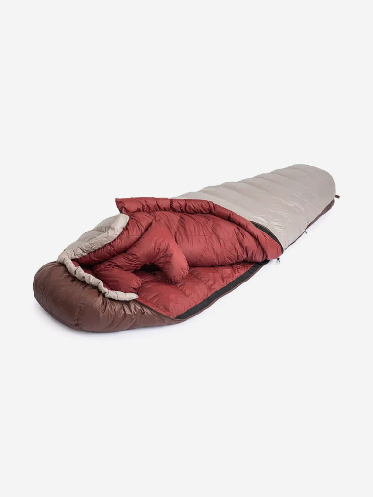 Мешок спальный Naturehike SnowBird, 205х80 см, L (720G), (правый) (ТК: -3C), серый/коричневый