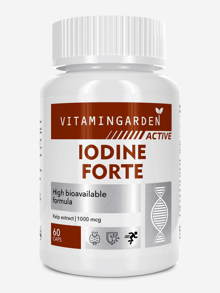 Йод Форте VITAMIN GARDEN ACTIVE, 60 капсул
