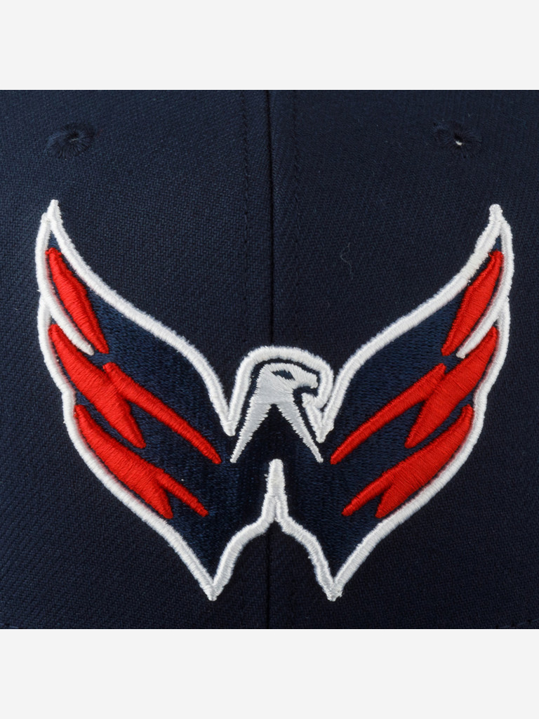 Бейсболка с прямым козырьком MITCHELL NESS 6HSFLR22464-WCANAVY Washington Capitals NHL (синий)
