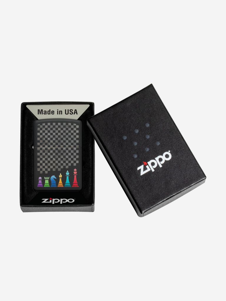 Зажигалка бензиновая ZIPPO 48662 Chess Pieces