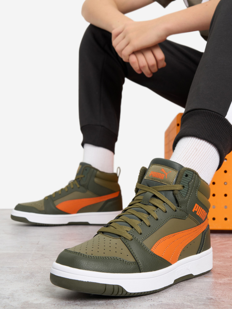 Кеды утепленные для мальчиков PUMA Rebound V6 Mid WTR Jr