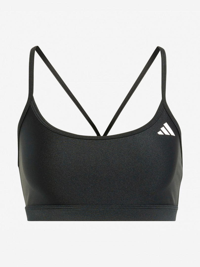 фото Спортивный топ бра adidas aero, черный
