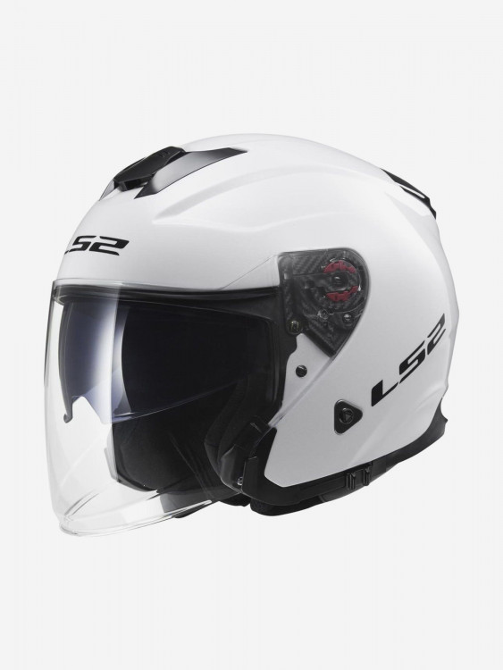 Мотошлем OF521 INFINITY SOLID LS2 (белый глянцевый)