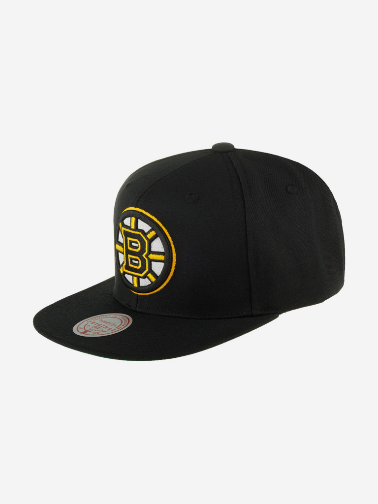 Бейсболка с прямым козырьком MITCHELL NESS HHSS6743-BBNYYPPPBLCK Boston Bruins NHL (черный)