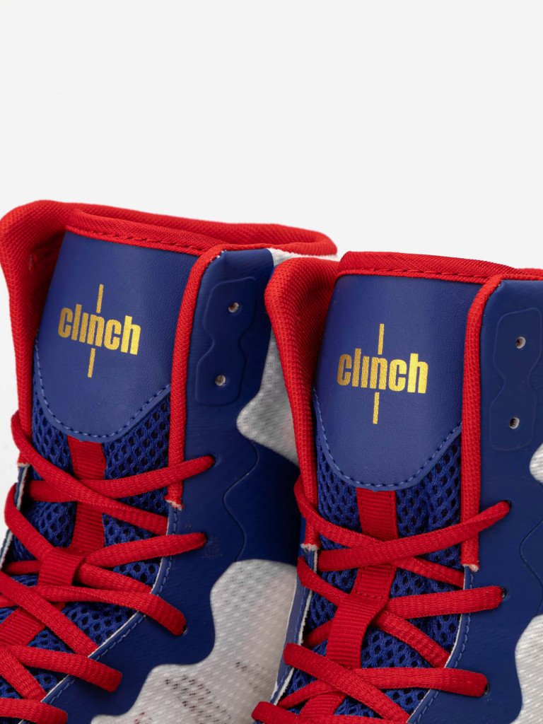 Боксерки Clinch Speed Pro Russian Team бело-сине-красные