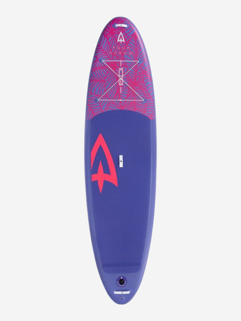 SUP доска надувная Aqua Arrow 10.8 ART Purple Leaf, полная комплектация