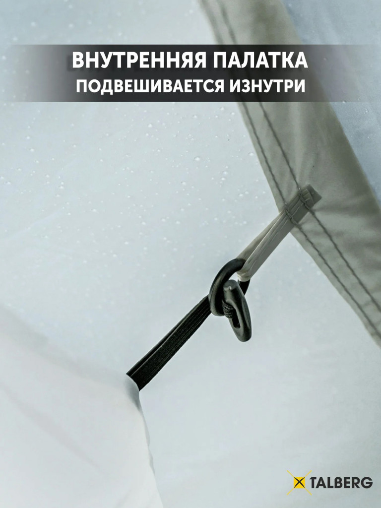 Палатка TRAIN 4 SAHARA Talberg (серый)