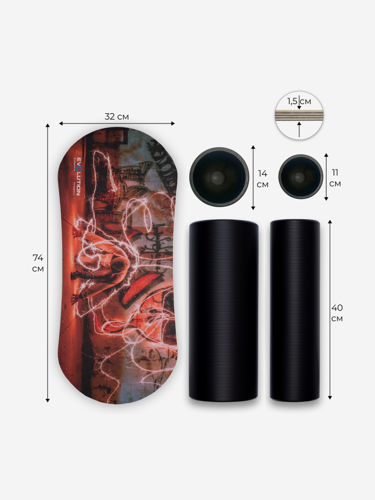 Баланс борд EvolutionONE URBAN + 2 ролика