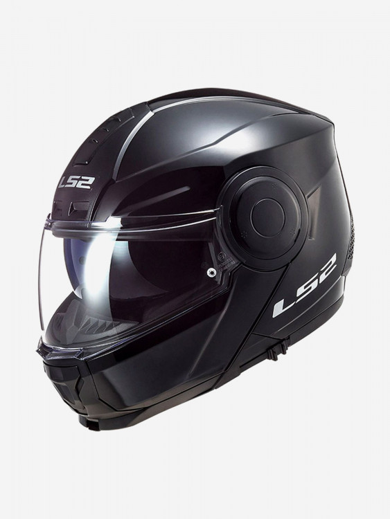 Мотошлем LS2 FF902 SCOPE II Solid (черный глянцевый, Black)