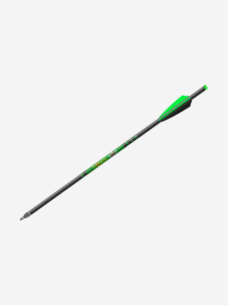 Стрела арбалетная карбоновая Centershot Toxic Carbon 16" Half Moon Nock