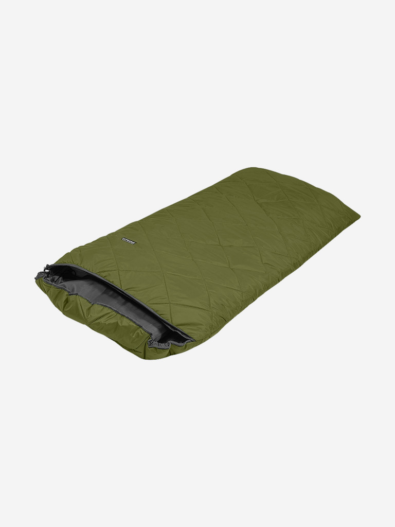 Спальный мешок Фрегат туристический с капюшоном, 75 см х 230 см, зеленый(300 г/м2)