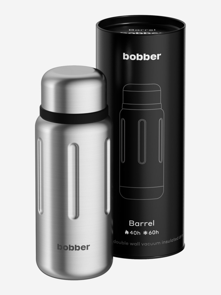 Термос вакуумный BOBBER Barrel 1 л с широким горлом и ситечком, тепло до 40 часов, матовый