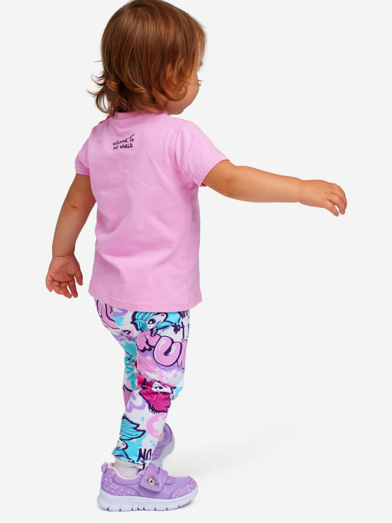 Комплект для девочки: футболка, леггинсы PlayToday