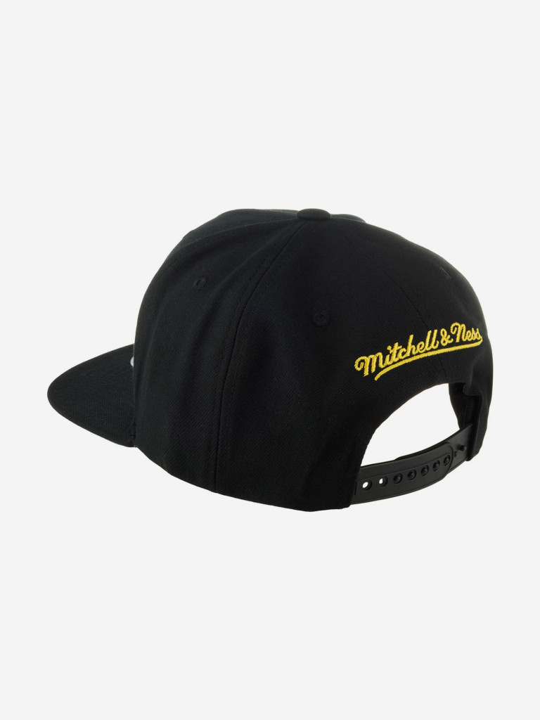 Бейсболка с прямым козырьком MITCHELL NESS HHSS5820-SSUYYPPPBLCK Seattle Supersonics NBA (черный)