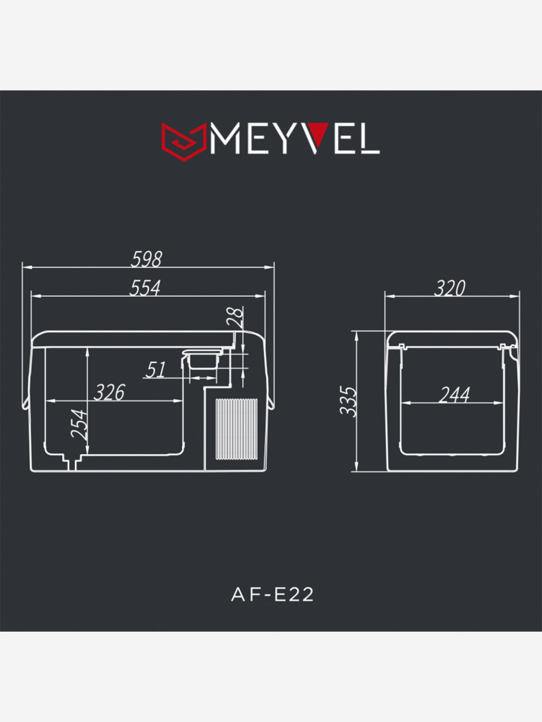 Холодильник автомобильный Meyvel AF-E22