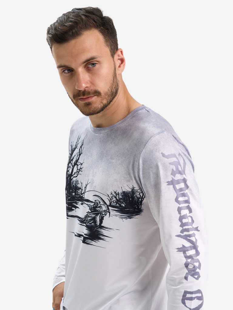 Лонгслив мужской Extreme Fishing OBS-G502 с защитой от солнца UPF50+ для рыбалки