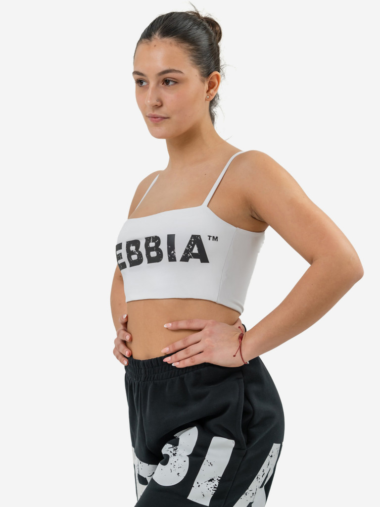 Топ спортивный женский NEBBIA Bandeau bra BACK CHECK 612