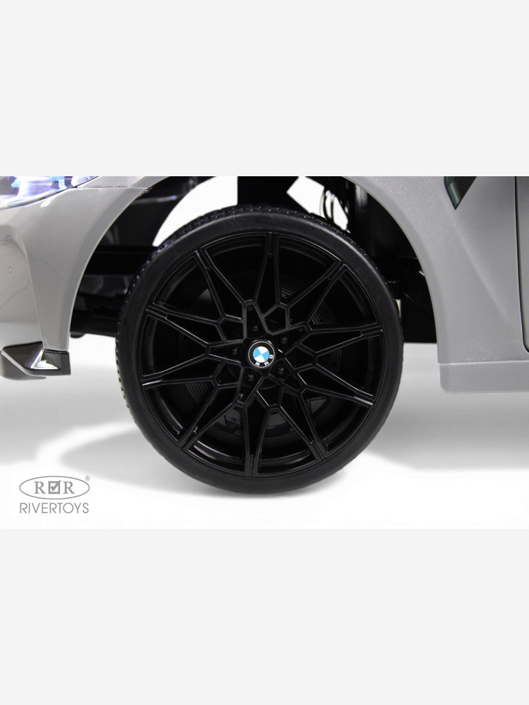 Детский электромобиль RIVERTOYS BMW M4 (A004AA) серый