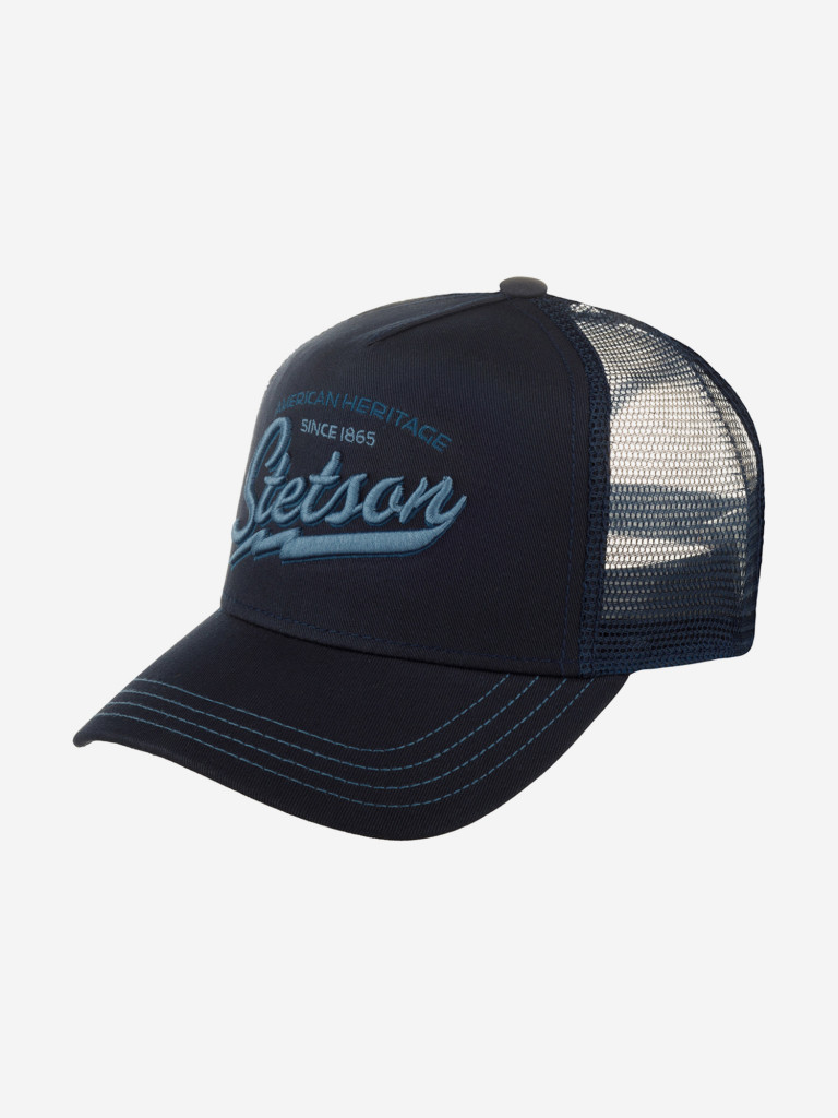 Бейсболка с сеточкой STETSON 7751171 TRUCKER CAP AMERICAN HERITAGE CLASSIC (синий)