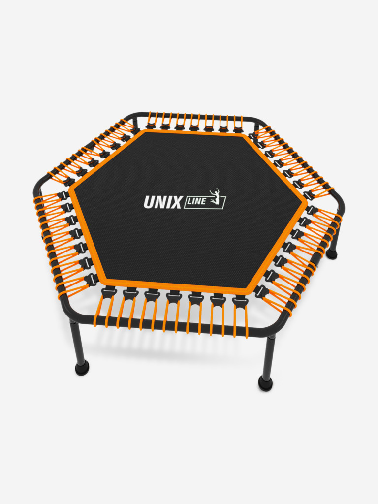 Батут спортивный для фитнеса и джампинга UNIX Line Fitness Lite 125 см, оранжевый