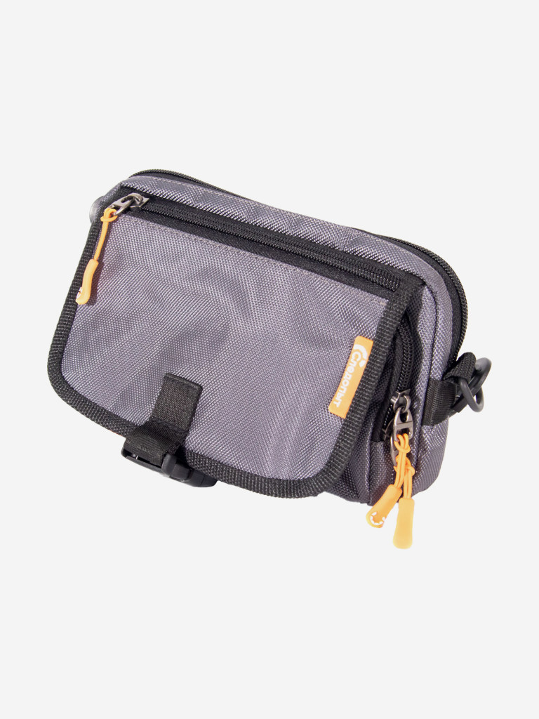 Сумка рыболовная Следопыт Street Fishing MultiLock S-Pouch, 13,5х22х8 см, цвет серый.
