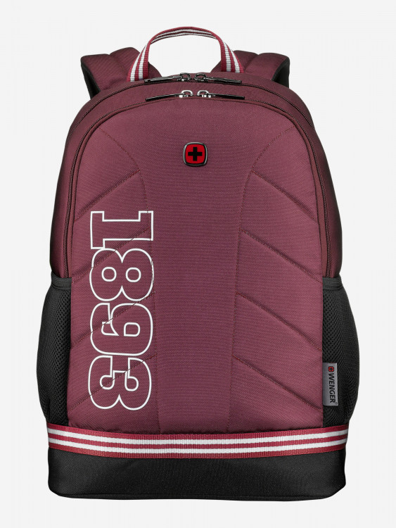 Рюкзак WENGER Collegiate Quadma 16”, красный, 100% полиэстер, 33х17х43 см, 22 л