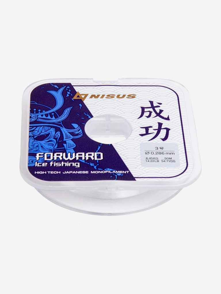 Леска для рыбалки Nisus FORWARD ICE FISHING Nylon 0,286мм, 50м, 6,45кг, прозрачный