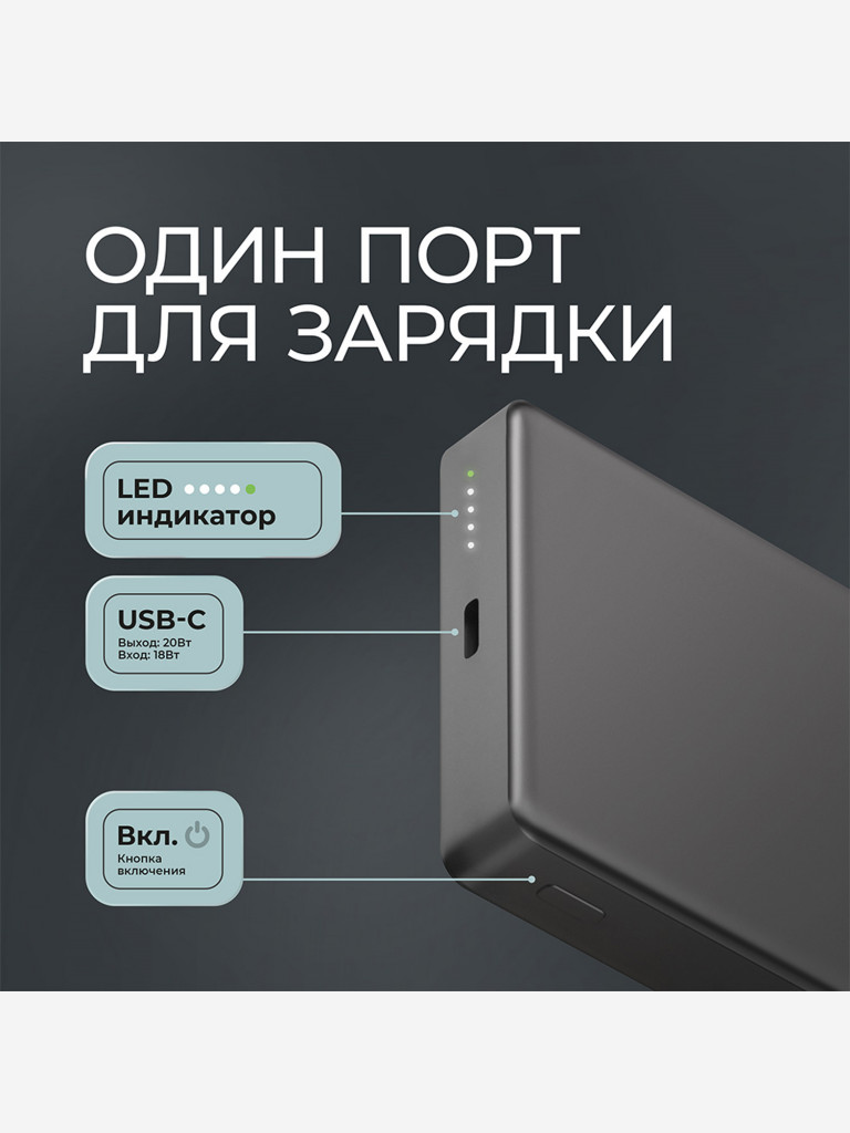 Внешний аккумулятор NRG Watch 10000 мА-ч (38.5 Вт-ч), 15Вт, MageSafe
