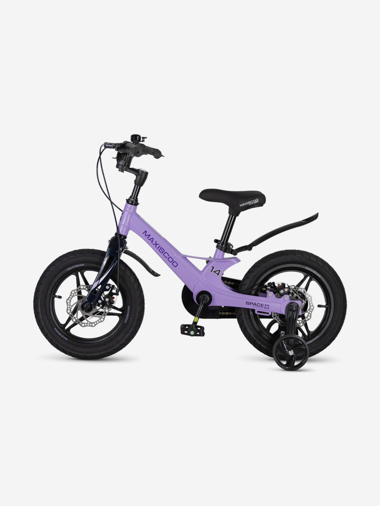 Велосипед детский Maxiscoo SPACE Deluxe Plus 14'' лавандовый матовый, 2026