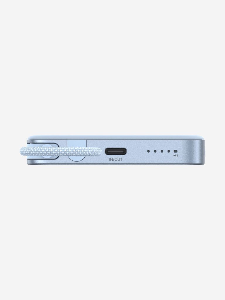 Внешний аккумулятор UGREEN PB570 (65839B) MagFlow Air Ultra-Slim 30W Magnetic 10000mAh Wireless Power Bank USB-C Cable